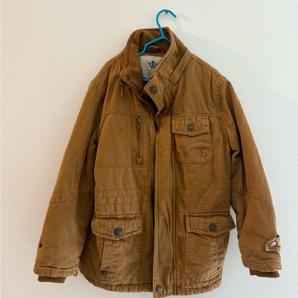 Kids Tan Puffer Jacket